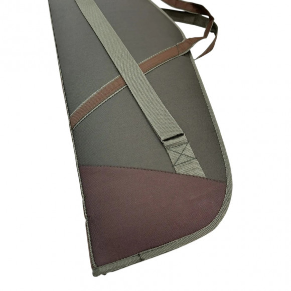 Кейс оружейный Русская охота 135 см (ткань, поролон) хаки / коричневый