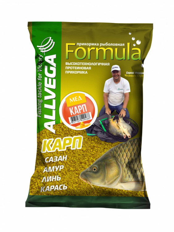 Прикорм Allvega Formula Carp Honey 0.9кг Мед