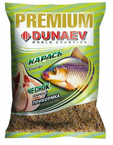 Прикормка Dunaev Premium 1кг Карась Чеснок