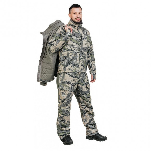 Костюм зимний 3 в 1 Nisus Commander мембрана/зеленый пиксель Костюм зимний 3 в 1 Nisus Commander мембрана/зеленый пиксель