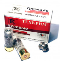Патрон Техкрим 12к. пуля Гризли 40