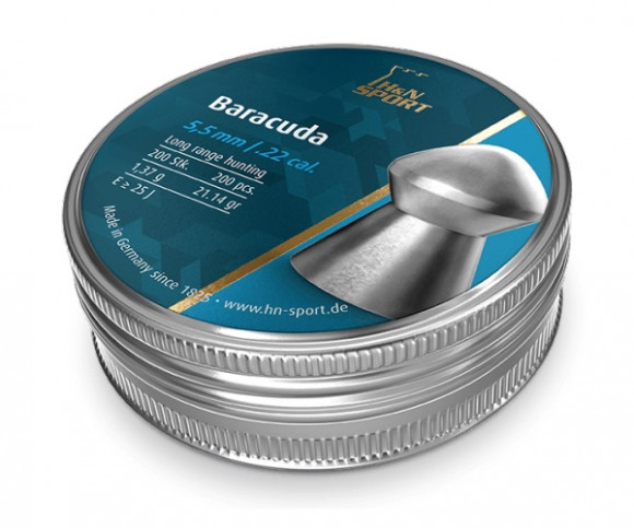 Пуля для пневматики H&N Barracuda 5,5мм 1,37гр (200 шт)