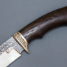 Нож ИП Семин Скиф сталь 95х18 со следами ковки рукоять литье мельхиор венге
