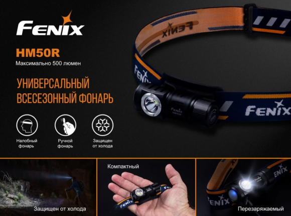 Фонарь налобный FENIX HM50R XM-L2 U2