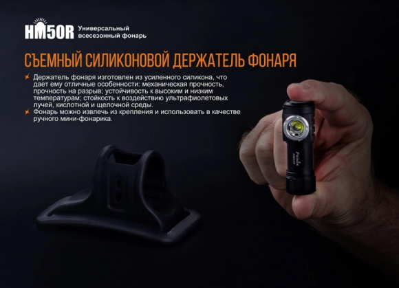 Фонарь налобный FENIX HM50R XM-L2 U2