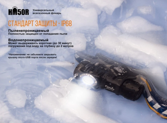 Фонарь налобный FENIX HM50R XM-L2 U2