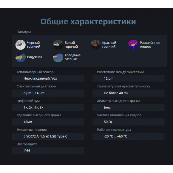 Тепловизионный монокуляр Arkon OVis II LM-25 Тепловизионный монокуляр Arkon OVis II LM-25