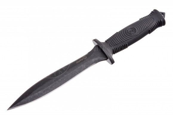 Нож охотничий Цербер, Кизляр, сталь AUS-8, клинок-185 мм. stonewash,  эластрон