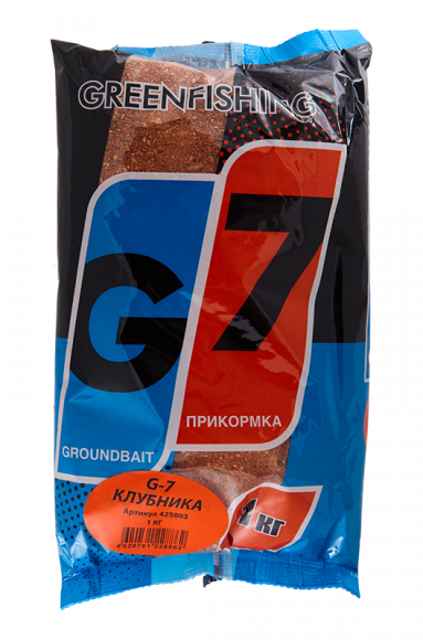 Прикорм Greenfishing G-7 1кг Клубничный микс