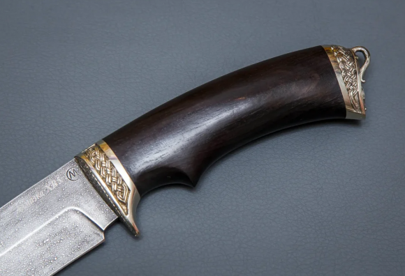 Нож ИП Семин Скиф алмазная сталь ХВ-5 рукоять ценные породы древесины