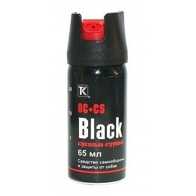 Баллон аэрозольный Black 65мл, 1.5 м, аэрозольно-струйный