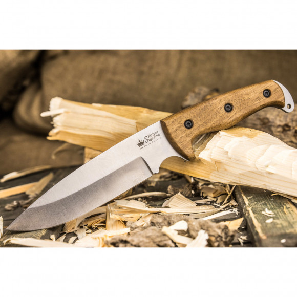 Нож Kizlyar Supreme Shark сталь Aus-8 рукоять Орех Нож Kizlyar Supreme Shark сталь Aus-8 рукоять Орех