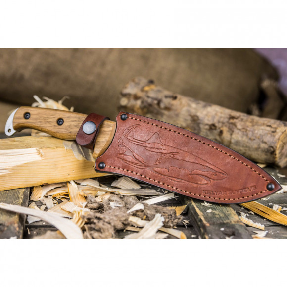 Нож Kizlyar Supreme Shark сталь Aus-8 рукоять Орех Нож Kizlyar Supreme Shark сталь Aus-8 рукоять Орех