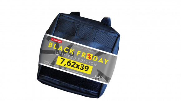 Патрон 7,62х39 мм об. БПЗ 8 гр. "Черная пятница" 1 сумка - 120шт.