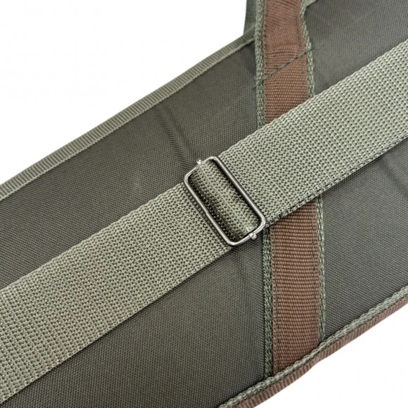 Кейс оружейный Русская охота 115 см без оптики (ткань, поролон) хаки / коричневый