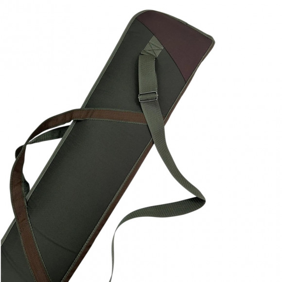 Кейс оружейный Русская охота 115 см без оптики (ткань, поролон) хаки / коричневый