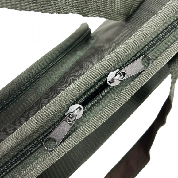 Кейс оружейный Русская охота 115 см без оптики (ткань, поролон) хаки / коричневый