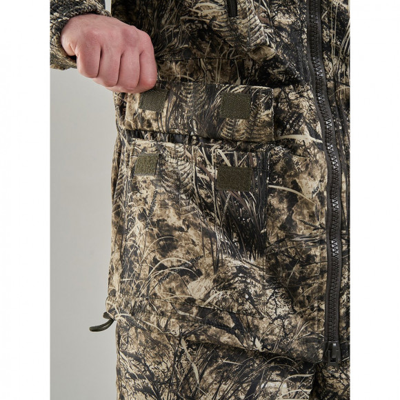 Костюм Тайгер Кречет -5° ткань дюспо-флис цвет камыш