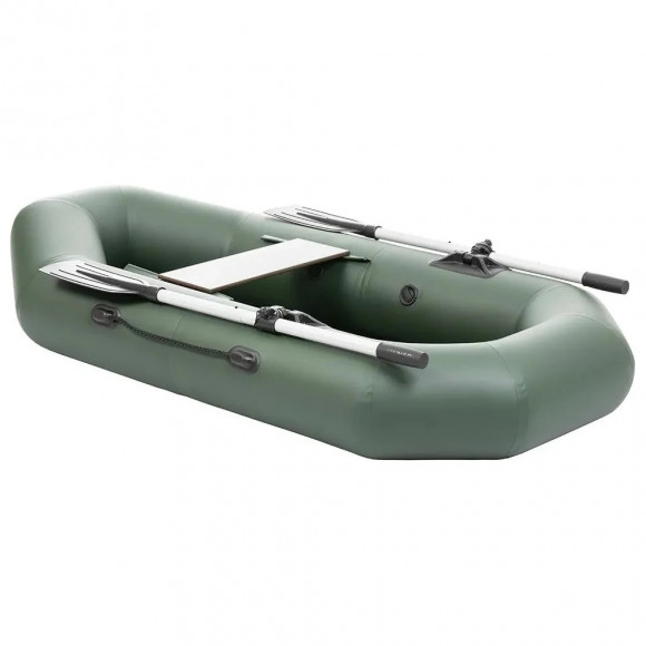 Лодка надувная Тонар Бриз 220 гребная, одноместная зеленая