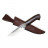 Нож ИП Семин Сокол сталь 95x18 со следами ковки рукоять литье венге