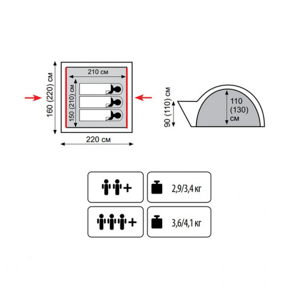 Палатка Tramp Lite Wonder 3 Палатка Tramp Lite Wonder 3