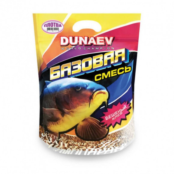Прикормка Dunaev Базовая смесь 2.5кг Плотва