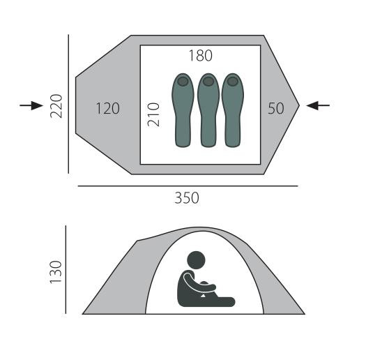 Палатка BTrace Canio 3 (T0232)