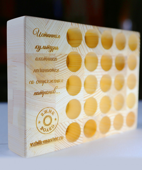 Подставка для гильз ВЖИК-Board (дерево) Подставка для гильз ВЖИК-Board (дерево)