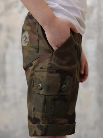 Шорты БК Турист детские ткань Смесовая цвет Камуфляж Шорты БК Турист детские ткань Смесовая цвет Камуфляж