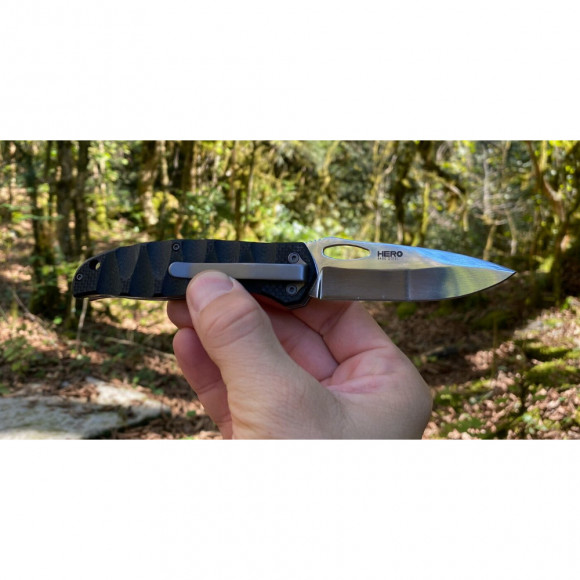 Нож складной Kizlyar Supreme Hero сталь 440С Satin (Кизляр) Нож складной Kizlyar Supreme Hero сталь 440С Satin (Кизляр)