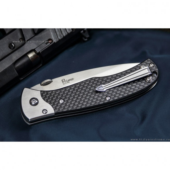 Нож складной Kizlyar Supreme Prime сталь D2 рукоять Карбон Нож складной Kizlyar Supreme Prime сталь D2 рукоять Карбон
