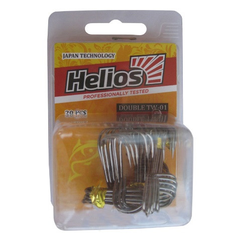 Крючок двойной Helios HS-TW-01, все размеры