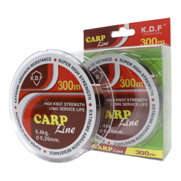 Леска KDF Carp Line 300м цвет коричневый