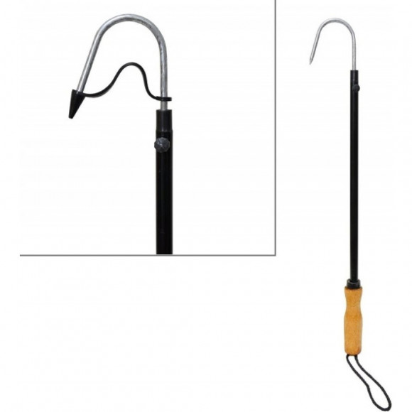Багорик ТриКита телескопический металлический с деревянной ручкой Багорик ТриКита телескопический металлический с деревянной ручкой