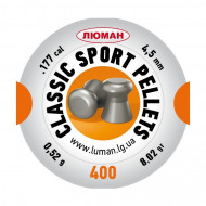 Пуля для пневматики Люман Classic sport pellets 0,52г. (400шт) Пуля для пневматики Люман Classic sport pellets 0,52г. (400шт)