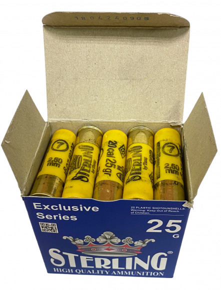 Патрон Sterling 20/70 дробь 25 гр.