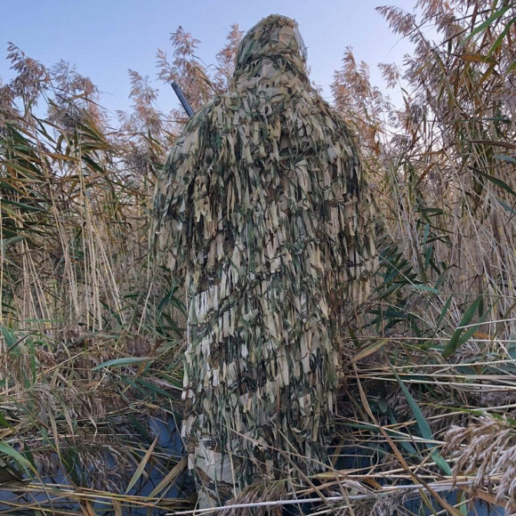 Халат маскировочный длинный ДУ, цвет сухой камыш с зеленью (Х16) Халат маскировочный длинный ДУ, цвет сухой камыш с зеленью (Х16)