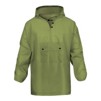 Дождевик Komfi Hoody с капюшоном, резинки на рукавах (EVA/зеленый), 100мкм