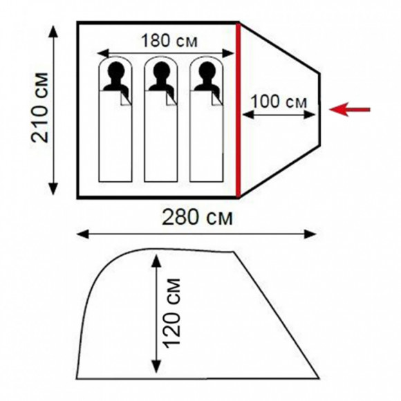 Палатка Tramp Lite Fly 3 TLT-003