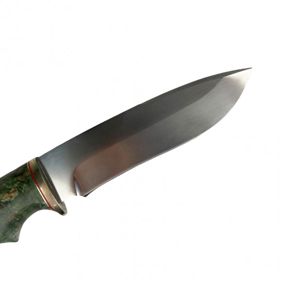 Нож ИП Семин Скиф сталь D2 рукоять литье мельхиор стабилизированная карельская береза Нож ИП Семин Скиф сталь D2 рукоять литье мельхиор стабилизированная карельская береза