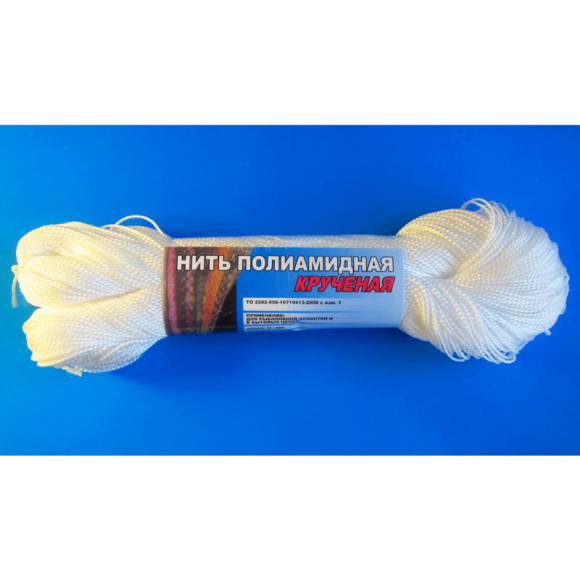 Нить крученая 300м, полиамид и полипропилен