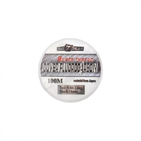 Леска SibBear Super Thread Cover Fluorocarbon 100м цвет прозрачный