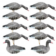 Набор Чучел гусей "Белолобый"  (10 шт) сминаемые