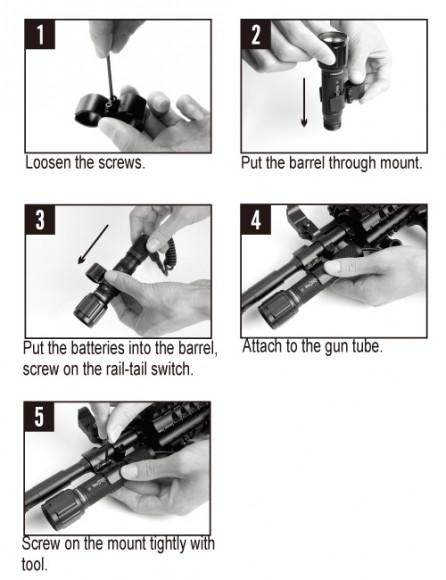 Кронштейн для фонаря, ствол 13-20мм (RM82)