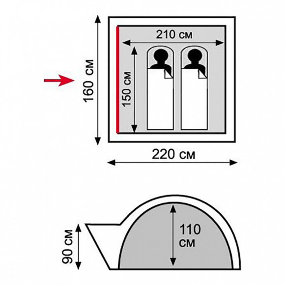 Палатка Tramp Lite Wonder 2 TLT-005.06
