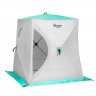 Палатка зимняя утепленная Premier куб Комфорт 180*180 (бирюза/сер)