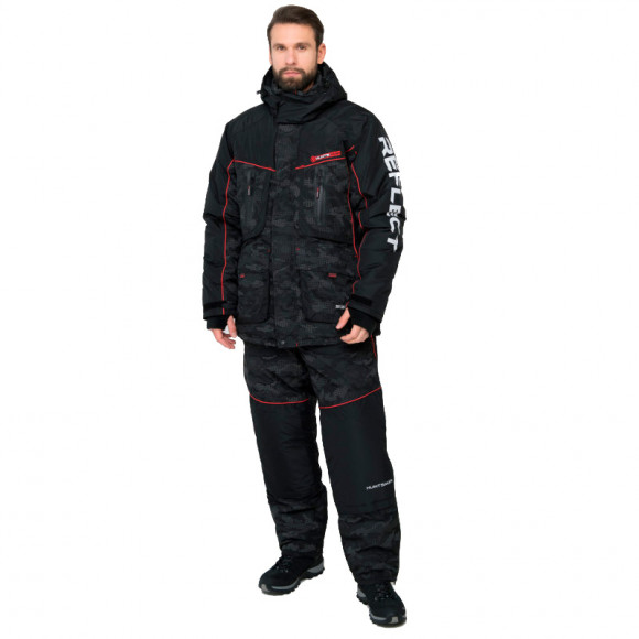 Костюм зимний Huntsman Siberia Reflect ткань Reflex Membrane цвет Черный