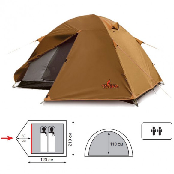 Палатка Totem Trek 2 TTT-021 Палатка Totem Trek 2 TTT-021