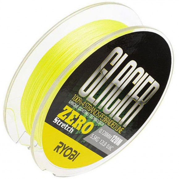 Шнур плетеный Ryobi GLACLER ZERO-120M yellow Шнур плетеный Ryobi GLACLER ZERO-120M yellow