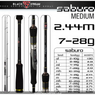 Спиннинг Sprut Saburo 244M  2.44м 7-28г Спиннинг Sprut Saburo 244M  2.44м 7-28г